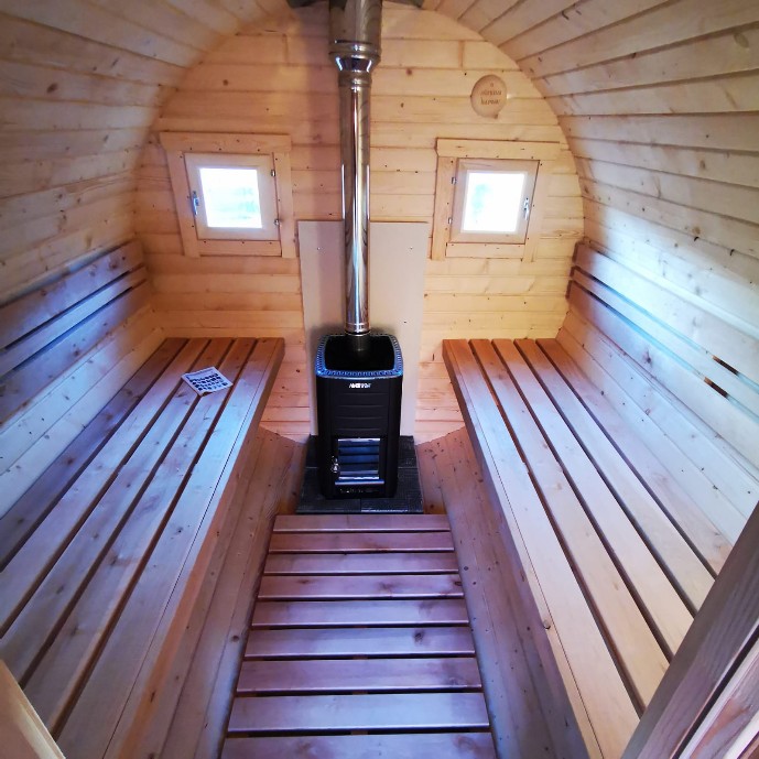 Eine Sauna zum Entspannen